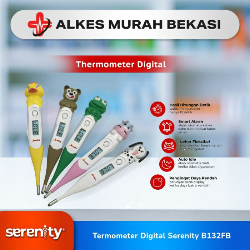 Thermometer Ketiak / Thermometer Digital Serenity / Thermometer Digital / Thermometer Karakter