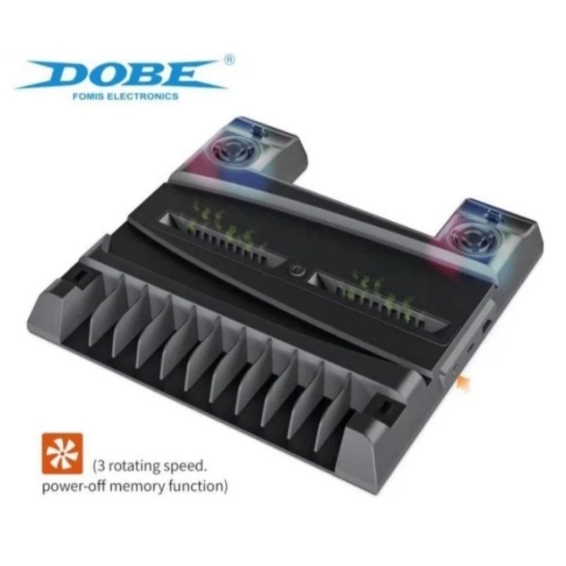 DOBE PS5 MULTIFUNCTION COOLING STAND TP5-0593 FAN PS5 CHARGING DOCK STIK PS5