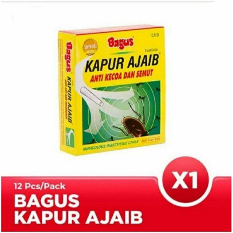 Kapur Ajaib Merk Bagus Anti Kecoa &amp; Semut Original/Kapur Bagus isi 2pcs