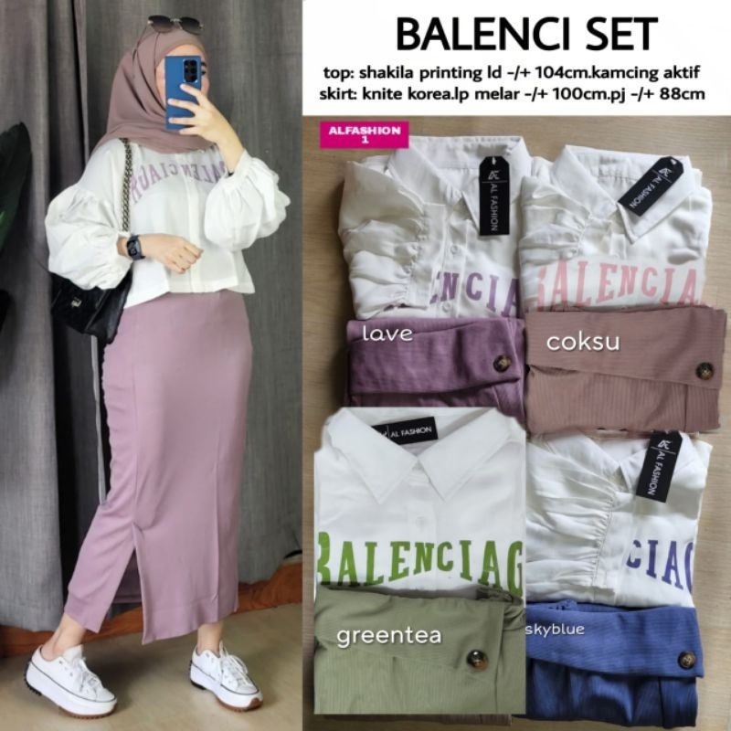 Balenci SET ori by alfashion