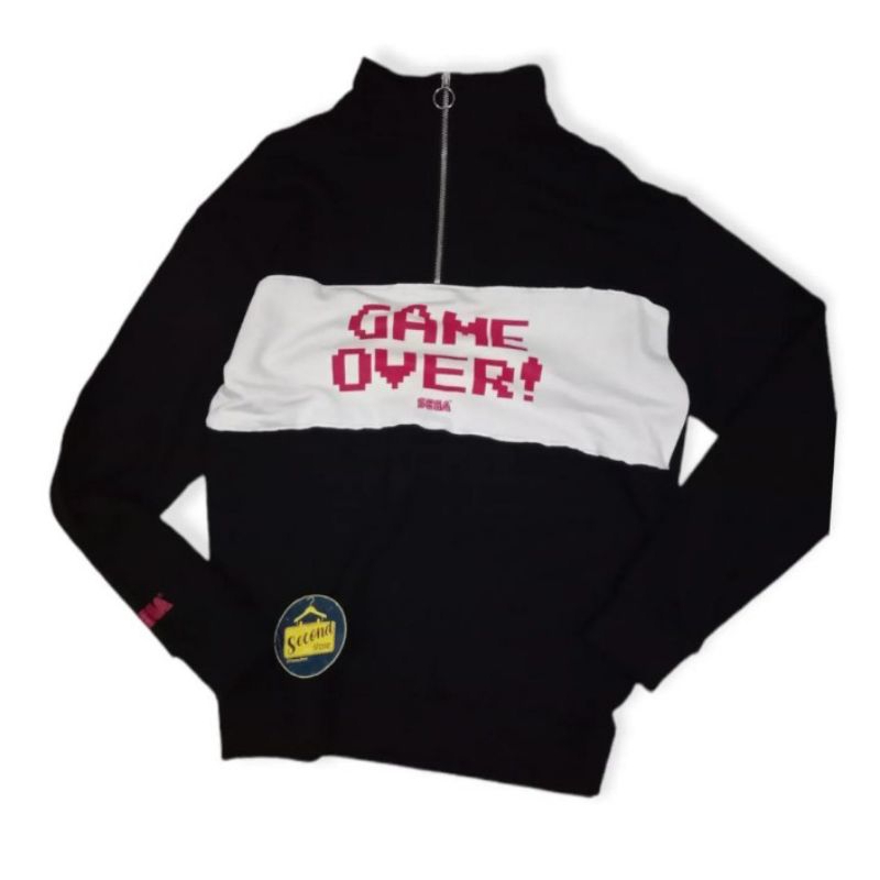 SEGA CREWNECK HALP ZIP SECOND BRANDED ORI