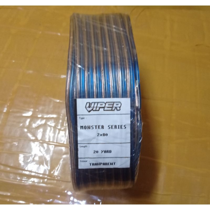 KABEL TRANSPARAN 2x80 20 YARD LISTRIK/AUDIO