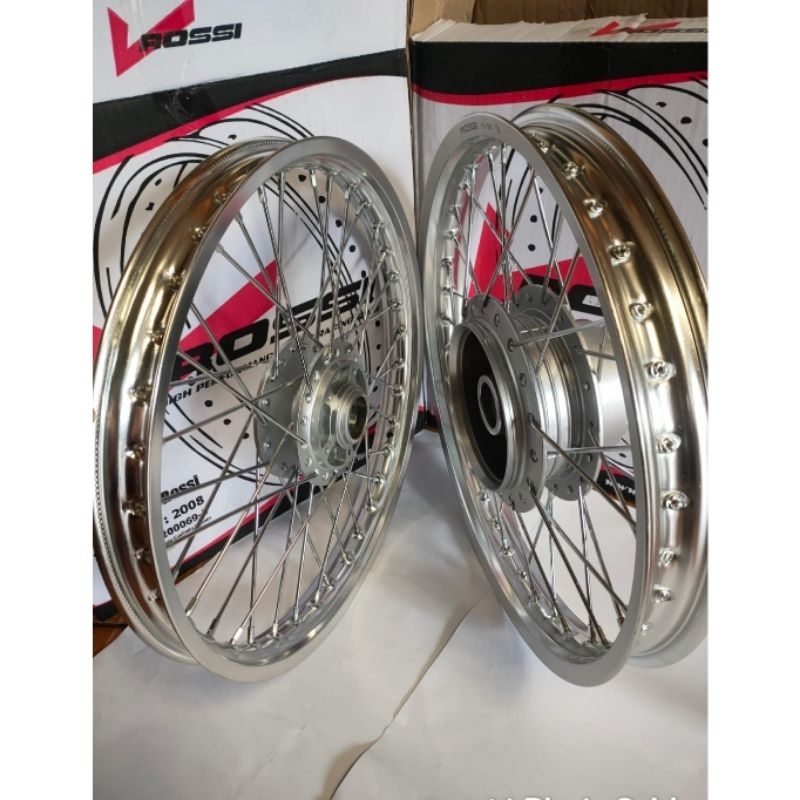 Paket Velg Rossi Motor Honda Verza - 17x185 - 17x215 - Velg Tromol Jari Siap pasang Motor Verza - Ti