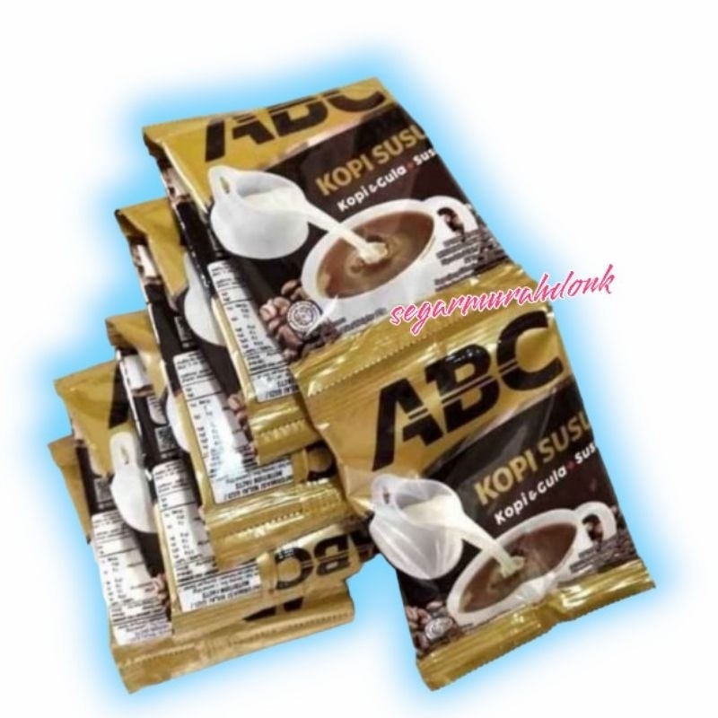 

Kopi ABC Susu / Kopi + Gula + Susu (10 bungkus / 1 renceng)