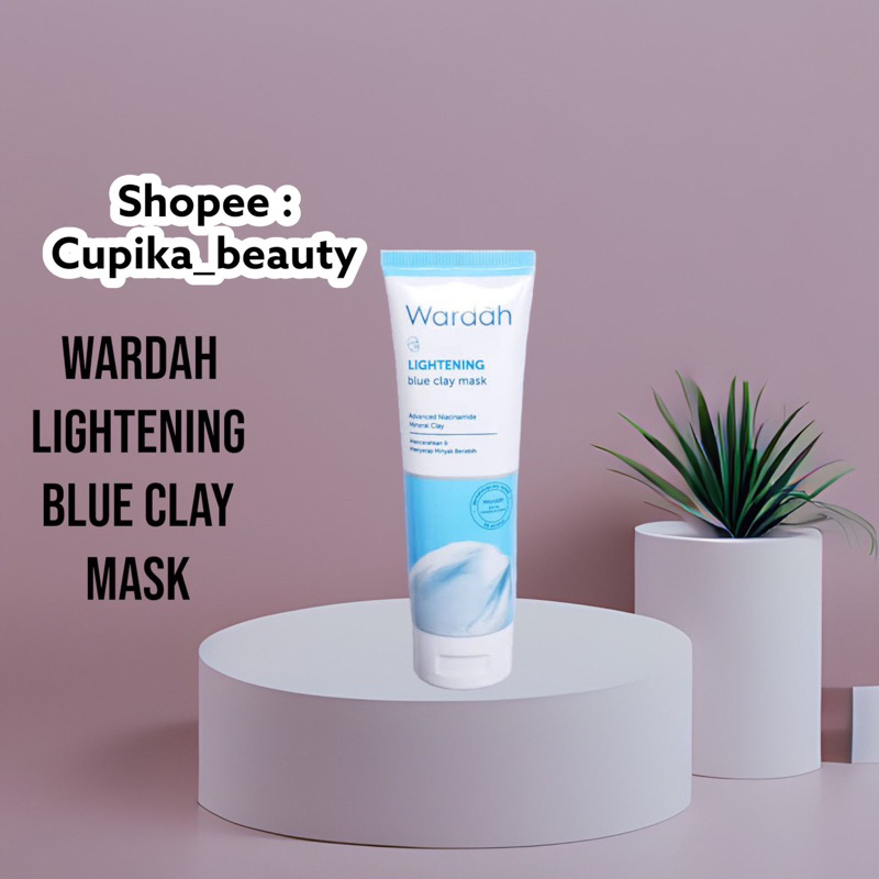 [un] [ blue clay mask ] wardah lightening blue clay mask 50gr || masker clay wardah 50g