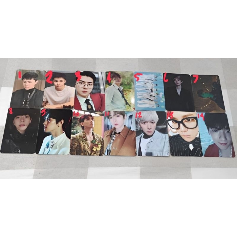 PHOTOCARD SEHUN EXO OBSESSION WHAT A LIFE BAEKHYUN LENTI NATURE REPUBLIC LIGHTSTICK 1&3 BAMBI PB JEW