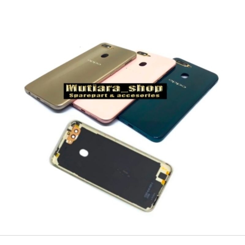 CASING / HOUSING / TUTUP BELAKANG PLUS BAZEL SAMPING OPPO A7