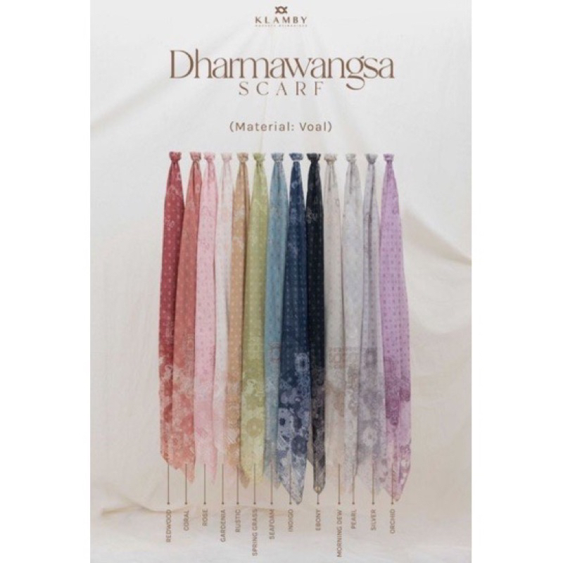 DHARMAWANGSA SCARF REDWOOD | WEARING KLAMBY SALE