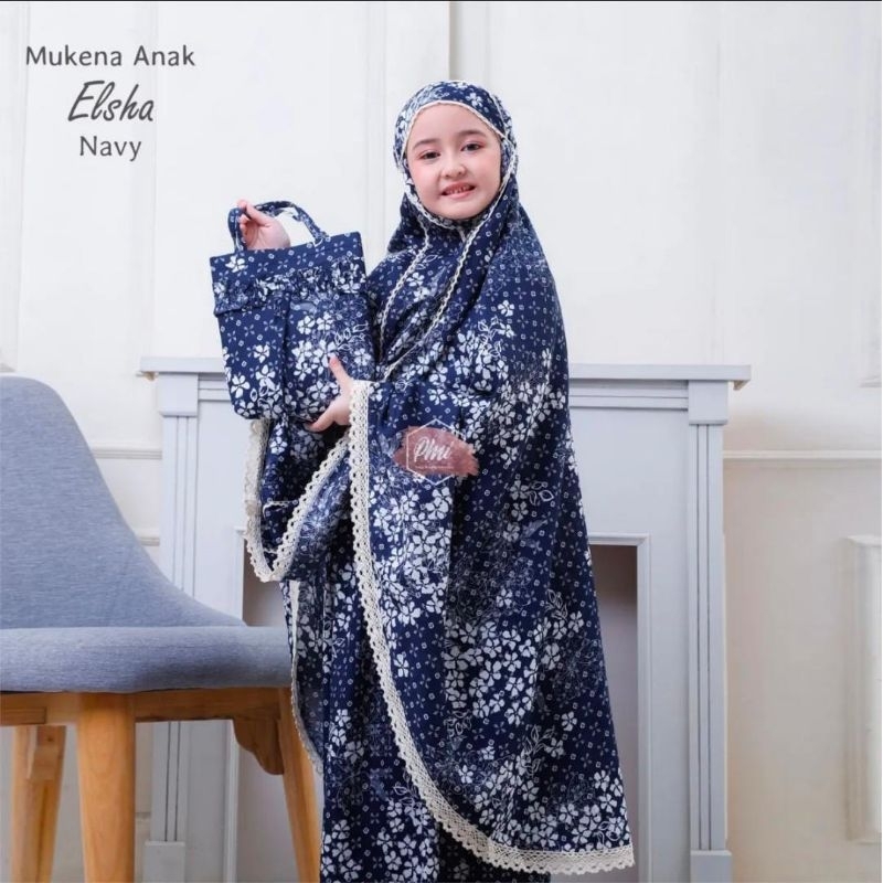 Mukena Anak Tanggung Elsha | Mukena Anak Tanggung Rayon | Mukena Anak tanggung