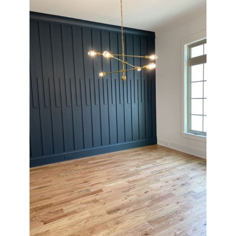 Batten Wall panel Reng hmr hijau hiasan dinding