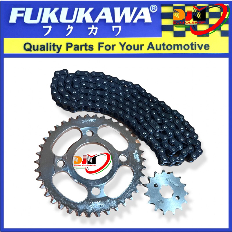 Gear Set Gir Paket Fukukawa Supra KEV Uk Rantai 428H-104L 40T-15T