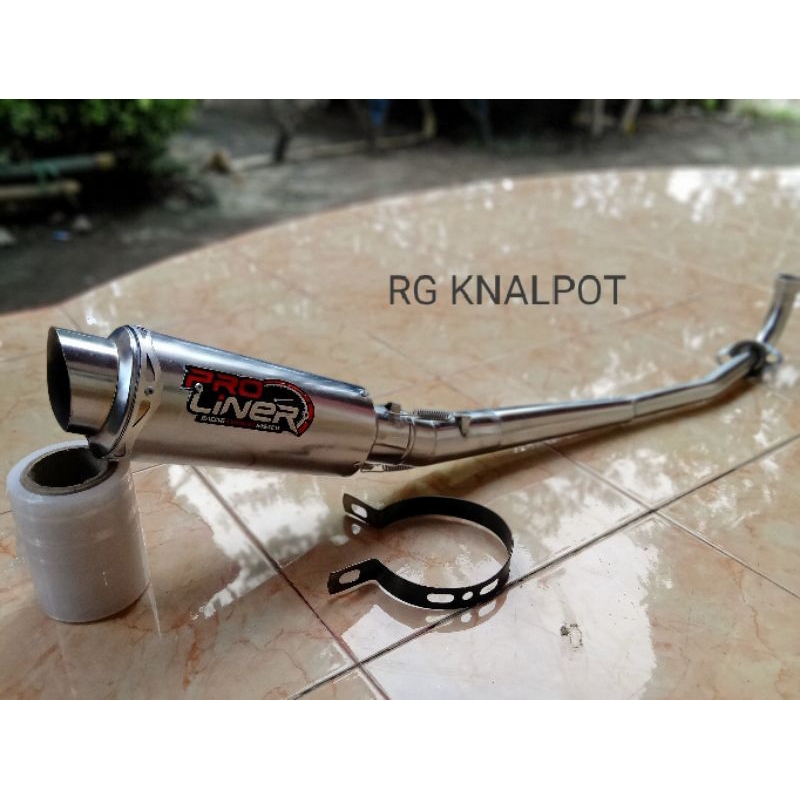 knalpot racing proliner honda supra x supra fit supra 125 full system