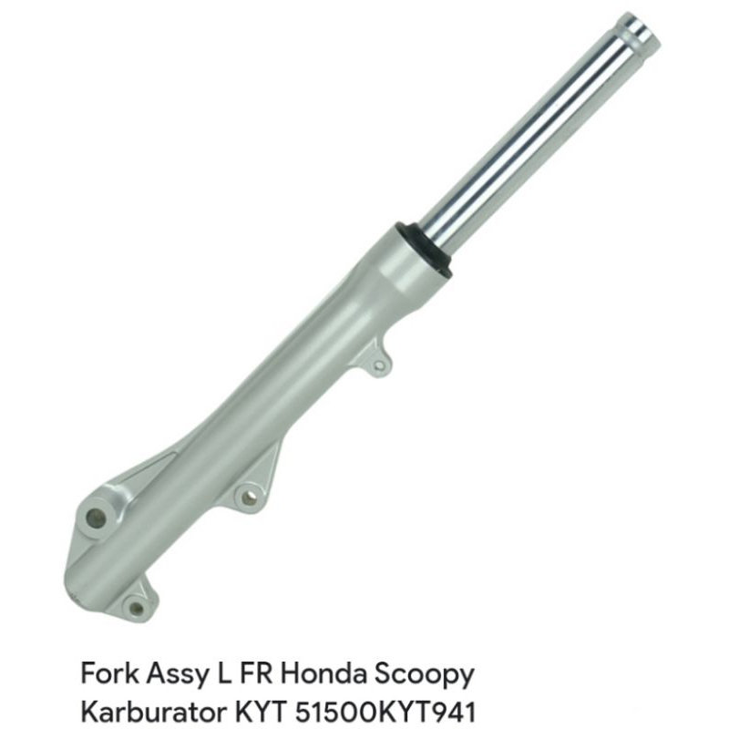 Shock Breaker Depan Kiri Silver Honda Scoopy Karburator KYT 51500KYT941