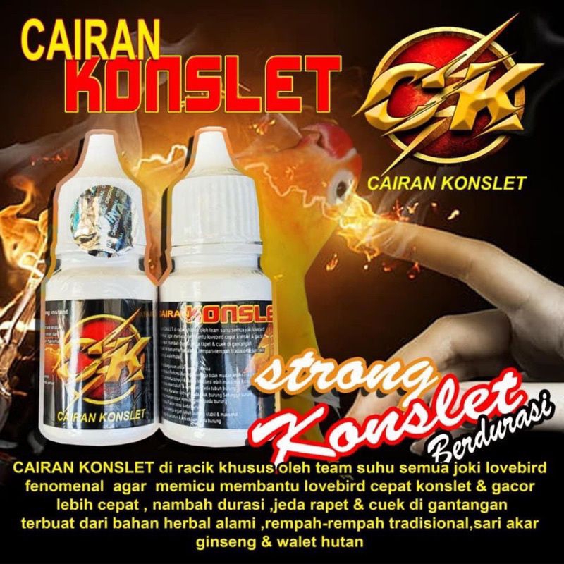Cairan Konslet Vitamin Multivitamin Penggacor Nutrisi Suplemen Doping Booster Burung Lovebird