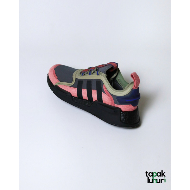 ADIDAS WOMENS NMD V3 SHOES GREY FIVE CORE BLACK WONDER RED GX6936 ORIGINAL