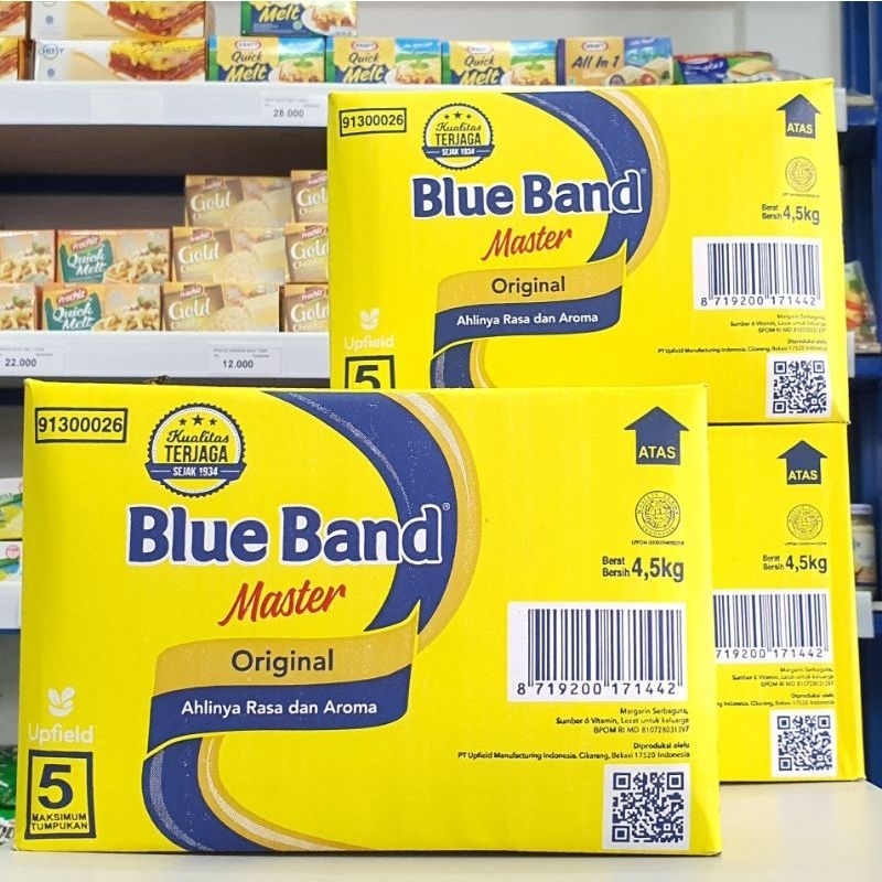 

Blue Band Master 4,5kg/BlueBand Margarine 4,5kg/Blue Band Kotak 4,5kg