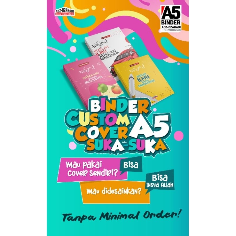 

Binder Islami HC A5 standar pabrik Cover Custom Suka Suka
