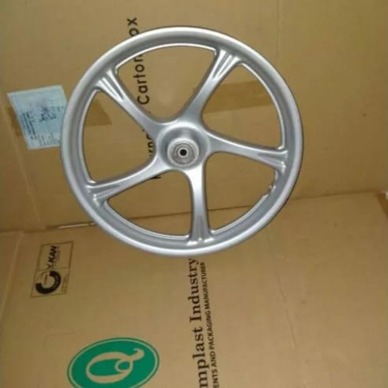 Velg Depan Yamaha Mio Sporty Mio Soul Lama Kode 5TL Silver Original