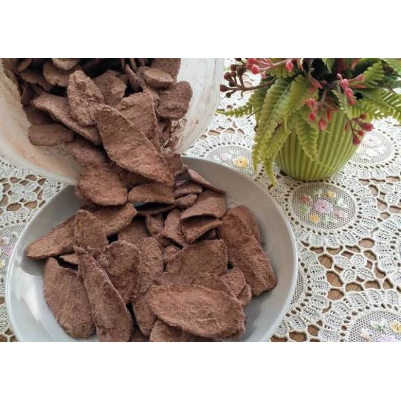 

keripik pisang cokelat bubuk