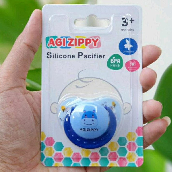 Zippy Empeng Bayi Newborn | 3m+ | Silicone Orthodontic | Cylinder | Bulat BPA Free Kompeng Bayi Soother Baby Pacifier