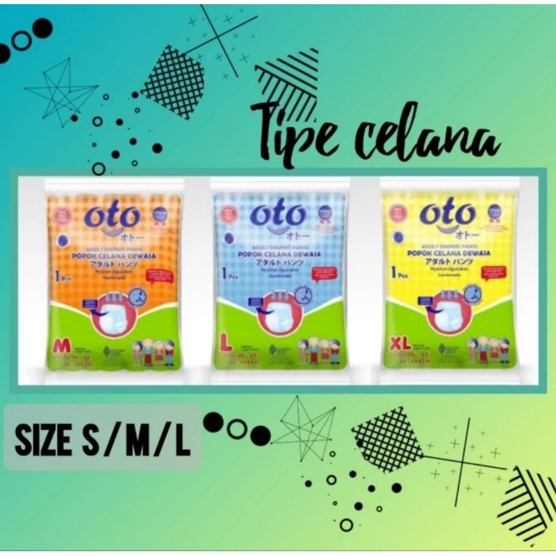 10 pcs OTO popok CELANA dewasa PAKET HEMAT