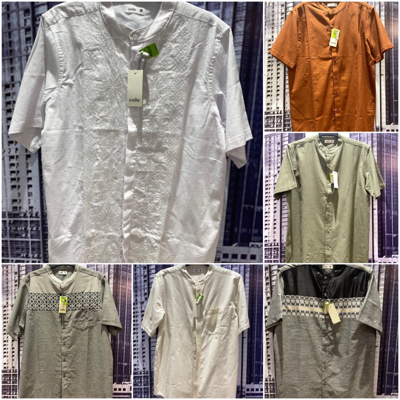 Kemeja Koko lengan pendek Pria brand COLE (S-XL)