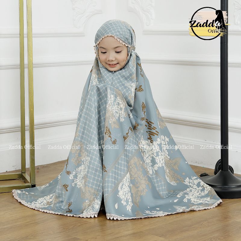 Mukena anak luxury armani silk 2 in 1