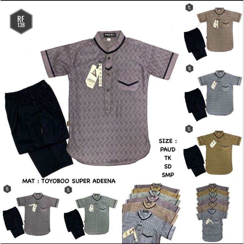 setelan koko premium | setelan koko Toyobo | koko anak toyobo