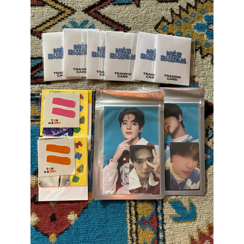 READY STOCK CANDY NCT DREAM 4X6 PHOTOSET PC JENO HAECHAN TRADING CARD TC B VER TATTOO STICKER JENO H