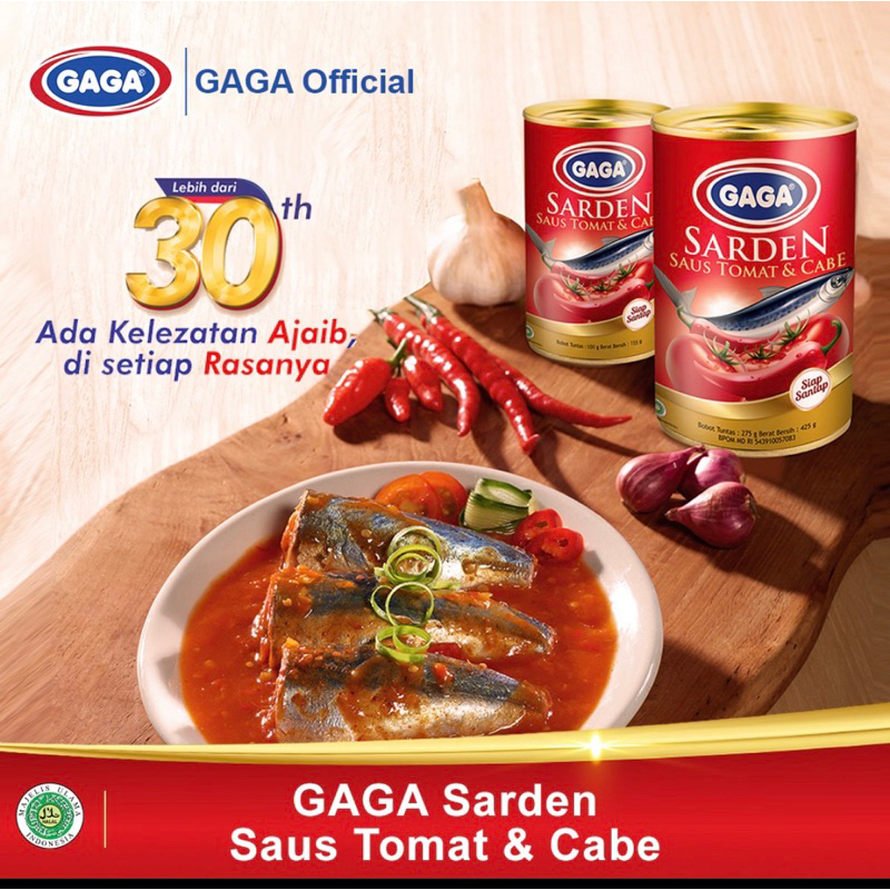 

Gaga Sarden Tomat dan Cabe