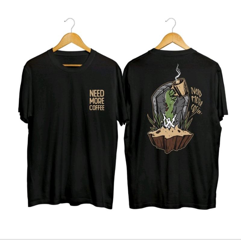 new promo t-shrit/ kaos tredy / kaos need wor cofie /kaos santuy / kaos ngopi / kaos distro / kaos s