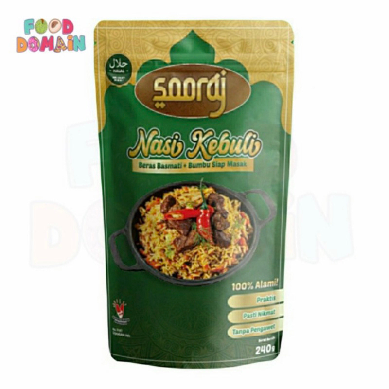 

Sooraj Nasi Kebuli Beras Basmati & Bumbu Rempah Kebuli 240g Halal