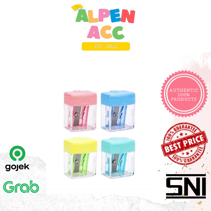 

Deli Rautan Serutan Pensil + Tutup DELI 0574 1 LUBANG | 1ea