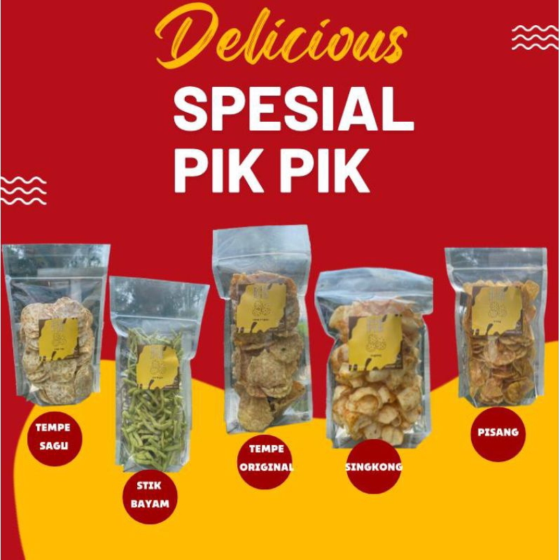 

Kripik tempe Kripik Pisang Kripik Singkong Snack Camilan Stik Bayam