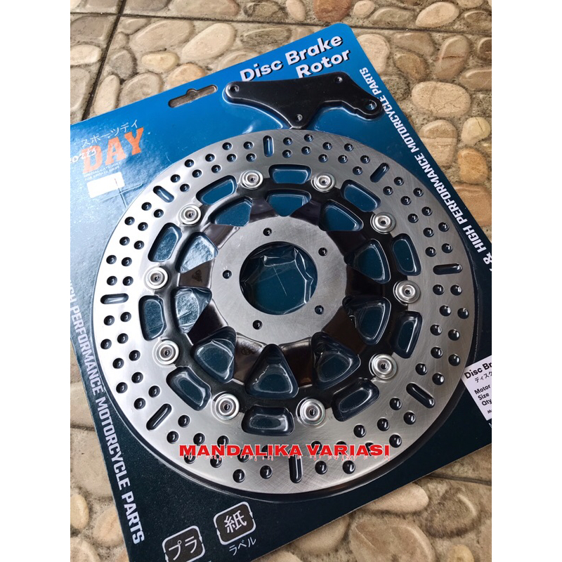 PIRINGAN CAKRAM DISC DEPAN BESAR 300MM COPY KTC SPORT DAY 5 LUBANG SUPRA X 110 / FIT LAMA / GRAND LEGENDA / GL