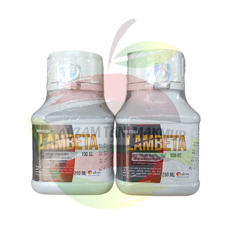 Insektisida Pembasmi Hama LAMBETA 100 EC isi 250 ML Bahan Aktif BETA SIFLUTRIN 50g/liter dan LAMDA S