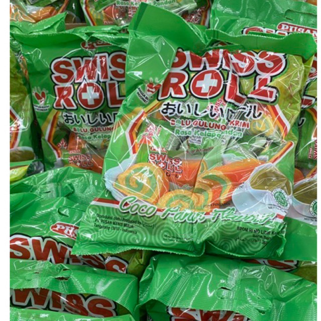 

PUSAN SWIS ROLL BOLU GULUNG 360gr rasa pandan/coklat/strawberry