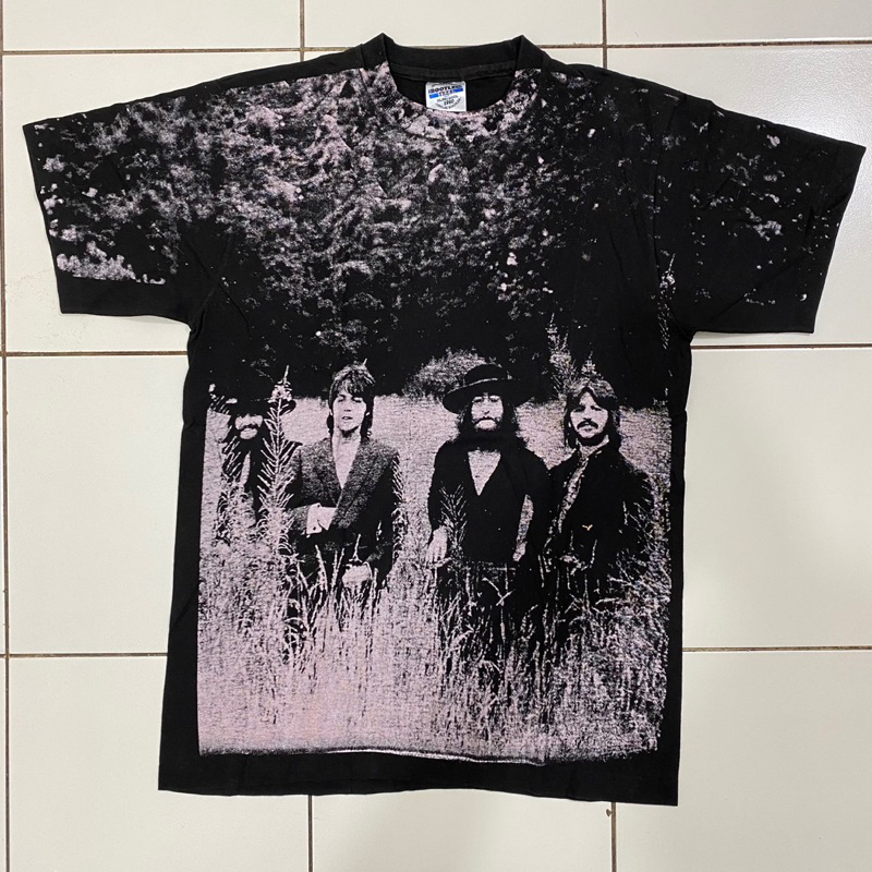 THE BEATLES KAOS BAND VINTAGE BOOTLEG THAILAND BUILT UP TANPA JAHITAN SAMPING AOP ALL OVER PRINT FUL