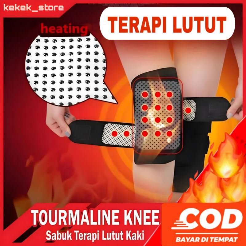 Deker Lutut Sabuk Terapi Pemanas Magnetik Alat Kesehatan Kaki