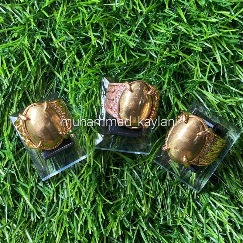 cincin batu akik wesi kuning kursani (N)