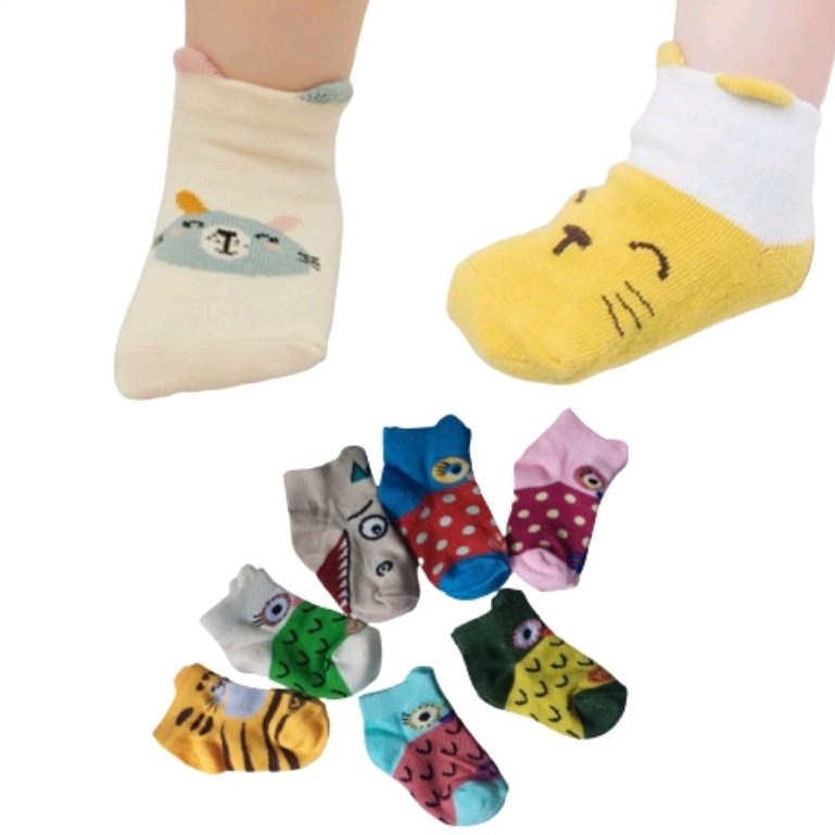 1.pasang kaos kaki bayi/beby.1-2 thn.model.motif lucu.