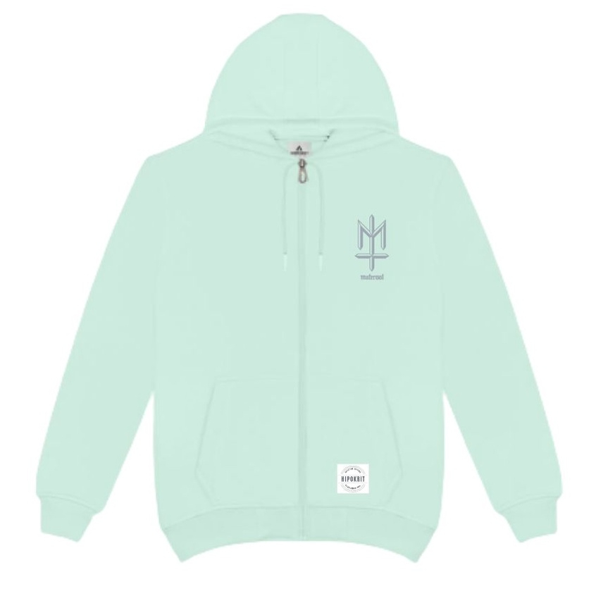 Maternal Disaster Zipper Hoodie Hijau Mint