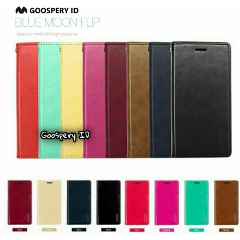 Samsung galaxy A50 / A50s / A30s - Goospery Bluemoon Flip cover sarung case silicone card