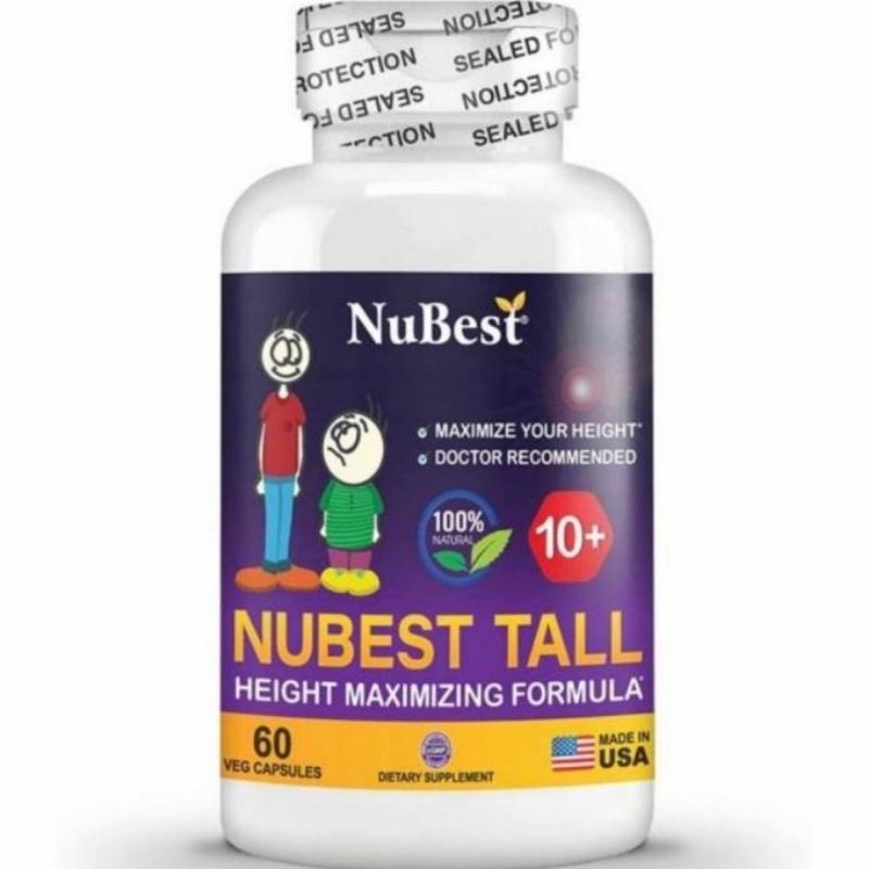 Nubest Tall 10+ Penambah Tinggi Badan Alami Nubest Tall Usa Original Suplemen Peninggi Badan Anak Su