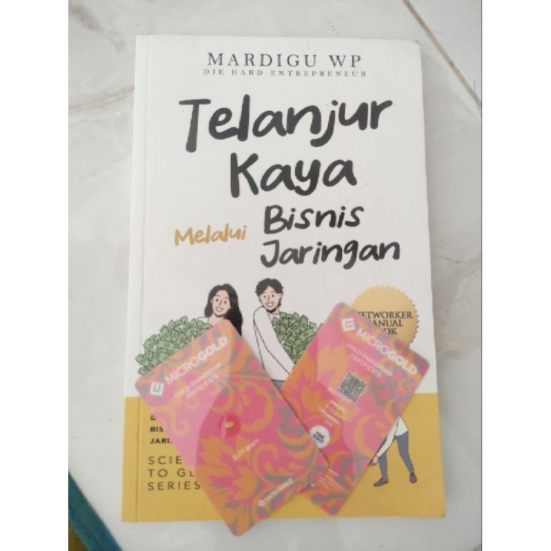 buku terlanjur kaya dan microgold