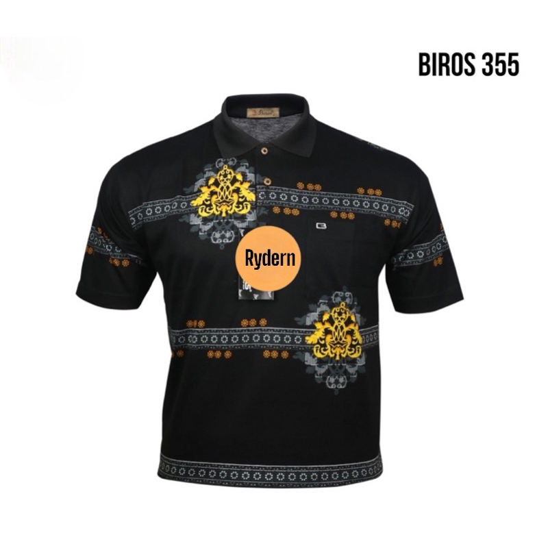 Kaos kerah motif korea/ kaos bapak biros/ kualitas import