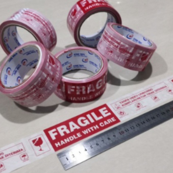 

Lakban Fragile Video Unboxing Merah Putih 2" 45mm x 60yard Super Murah