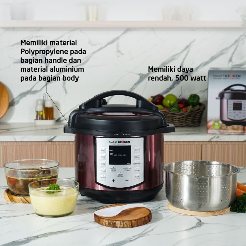 Rice Cooker low Carbo 3 in 1 Smart Keuken