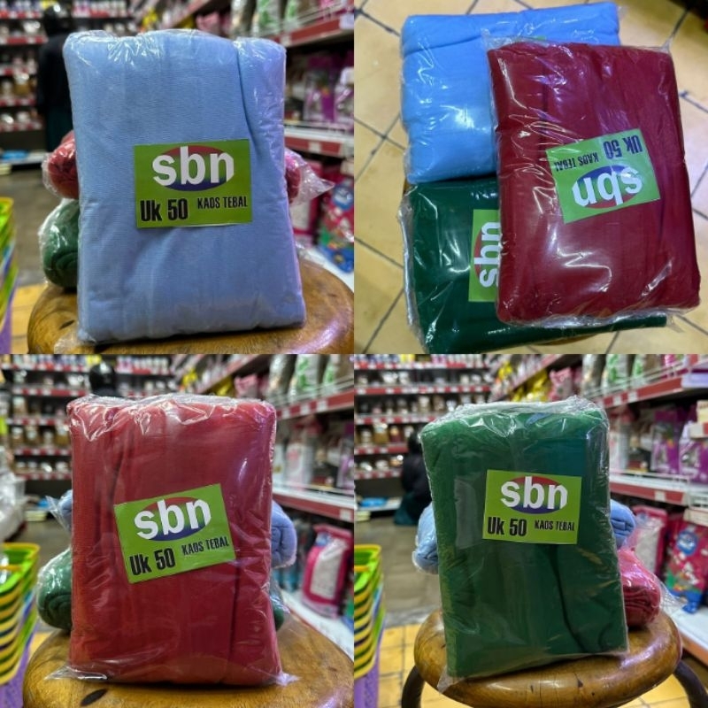 Kerodong SBN Kotak 50 Krodong Kaos Tebal Resleting Jumbo Bahan Kuat Awet Adem