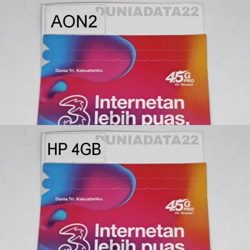 Kartu Perdana Tri HAPPY 3GB | HAPPY 5GB | HAPPY 8GB | HAPPY 18GB | NOCAN MURAH THREE 3 KUOTA DATA INTERNET NASIONAL